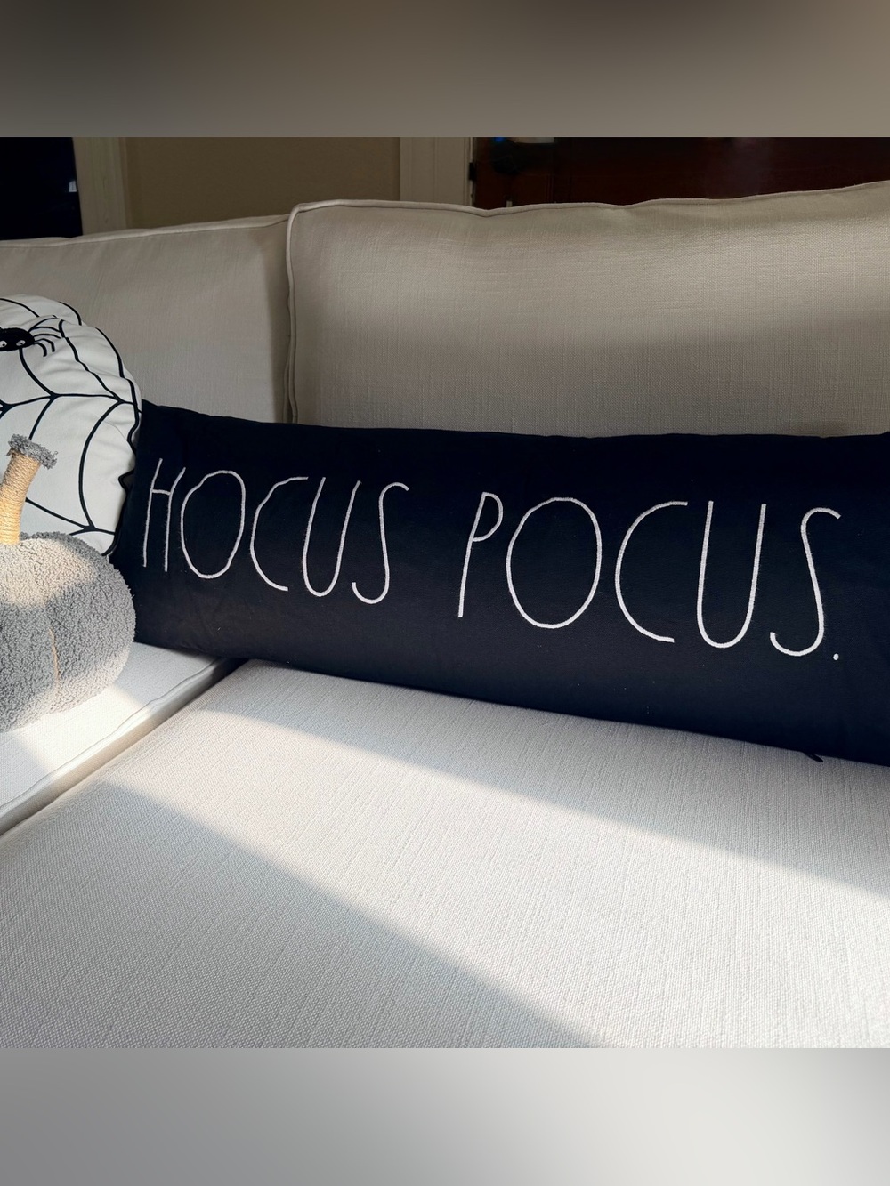 Black "Hocus Pocus" Decorative Pillow - Home Holiday Rae Dunn